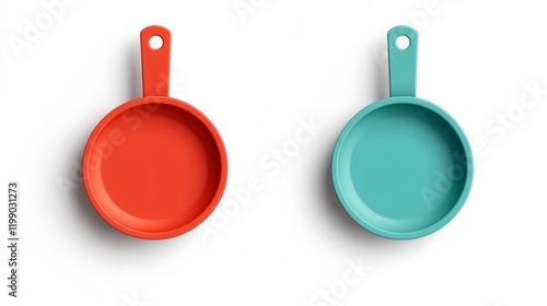 Transparent Vector Frying Pan Top View Icon Isolated with Professional Usage