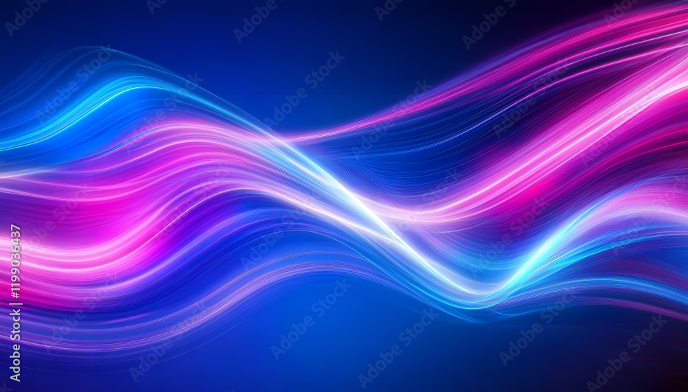 Abstract background of modern tech gradient waves in blue and pink hues, technology, modern, abstract, background, waves. Dynamic abstract light trails in neon pink and blue hues. Abstract background of modern tech gradient waves in blue and pink hues, technology, modern, abstract, background, waves. Dynamic abstract light trails in neon pink and blue hues.