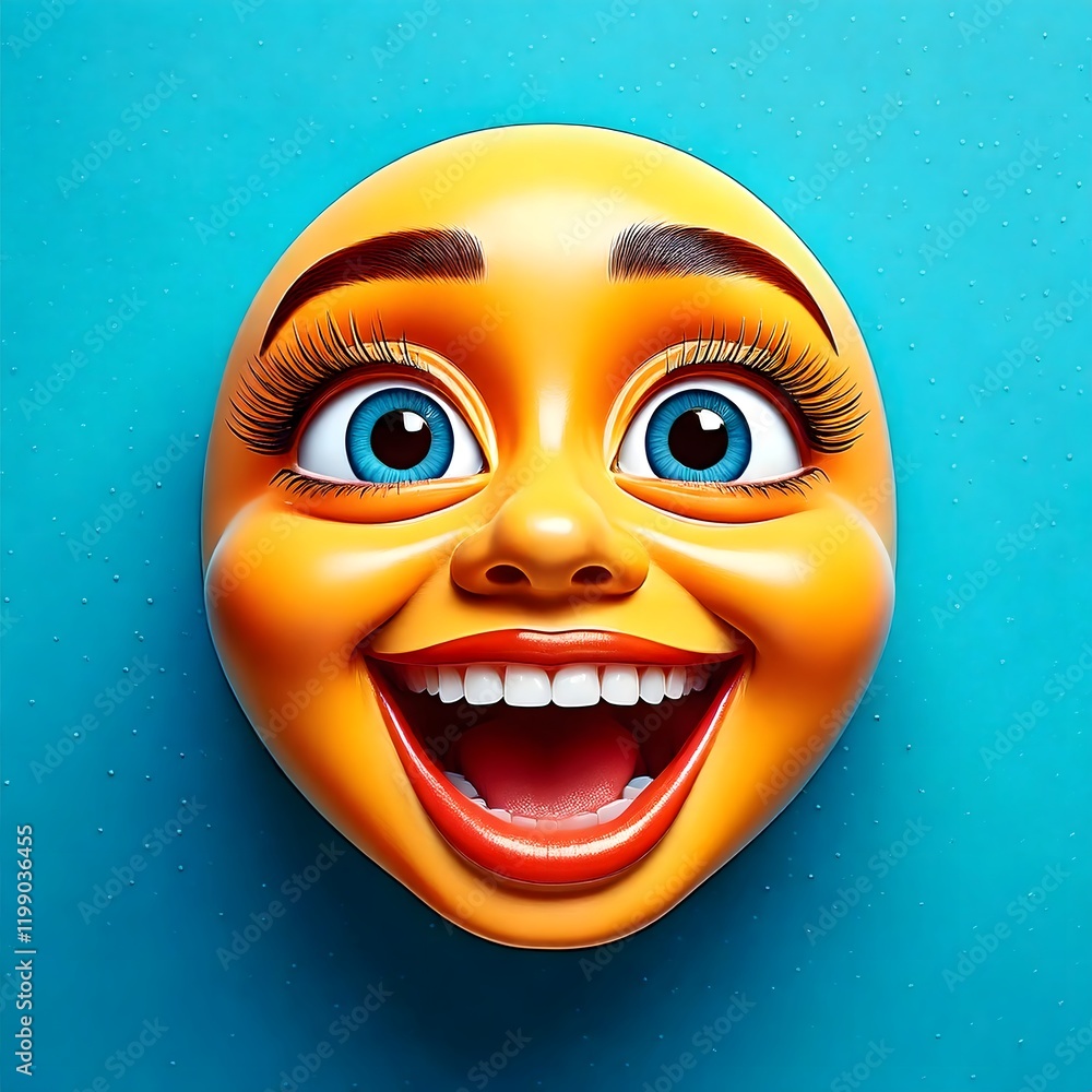 A winking face with a playful smile and a heart-shaped cheek