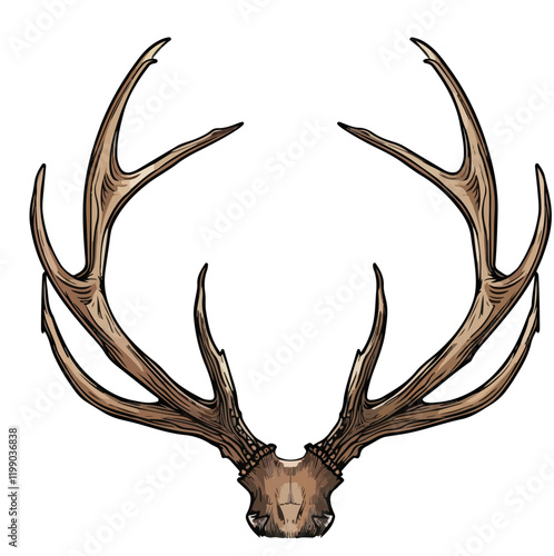 Geweih, Hirsch, Reh, Outdoor - Vektor