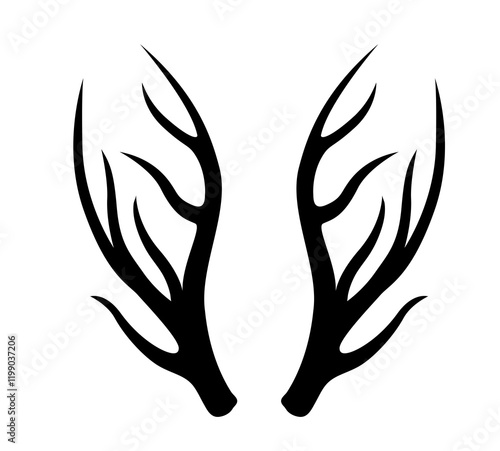 Geweih, Hirsch, Reh, Outdoor - Vektor