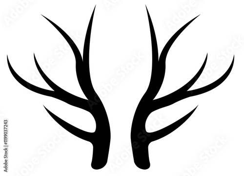 Geweih, Hirsch, Reh, Outdoor - Vektor