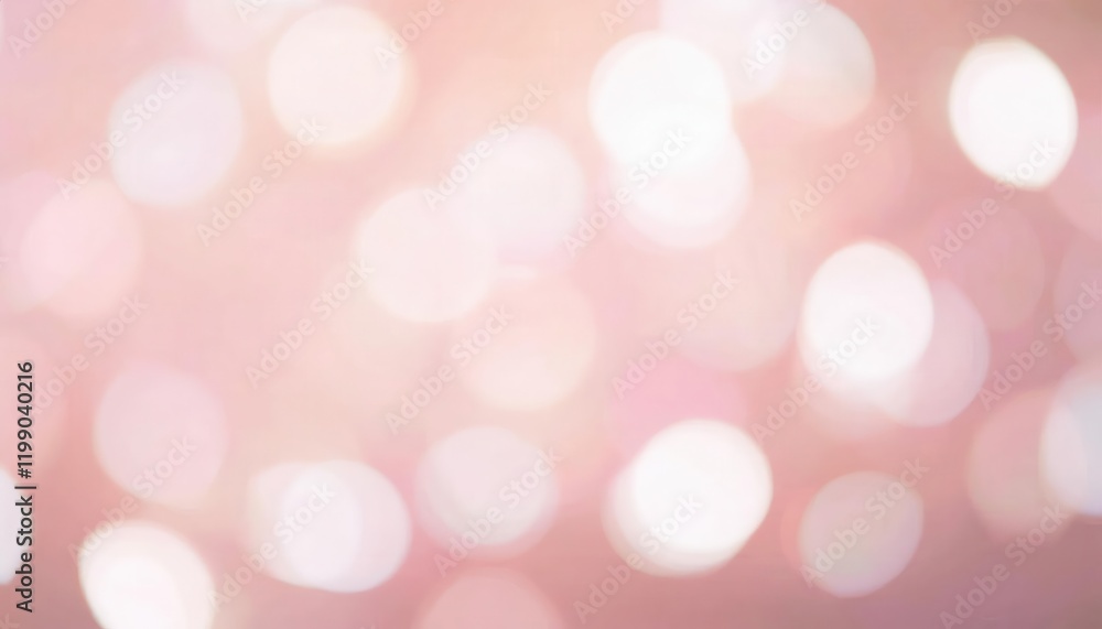 Fototapeta premium soft pink bokeh background with blurred white light circles for elegant designs, romantic themes, and dreamy aesthetics