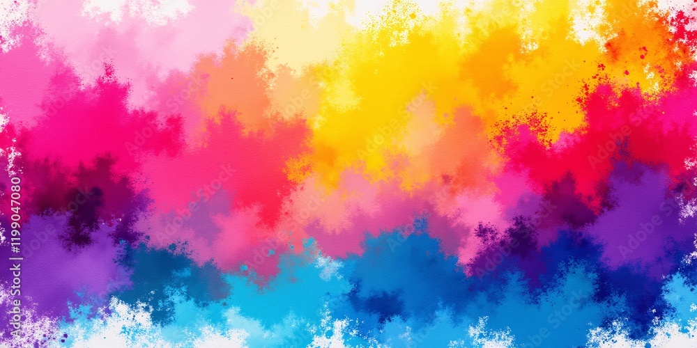 Fototapeta premium Vibrant Rainbow Hues: A Symphony of Colors, Blending and Swirling in a Mesmerizing Display of Artistic Expression.