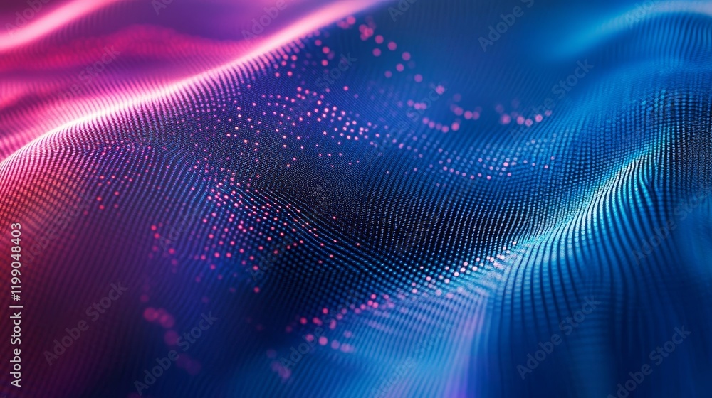 Abstract digital wave with glowing particles. Futuristic technology background. Abstract digital wave with glowing particles. Futuristic technology background.