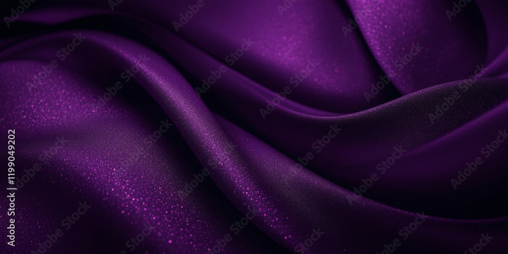 Obraz premium Purple satin fabric with a luxurious, smooth, and silky texture, perfect for elegant drapery or as a backdrop for special occasions