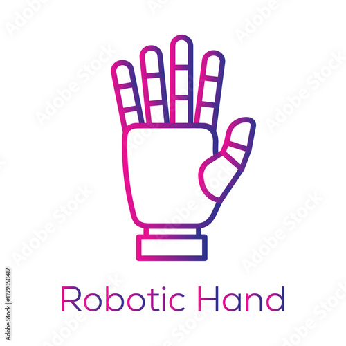 Robotic Hand Icon - AI-Driven Prosthetics and Smart Robotics