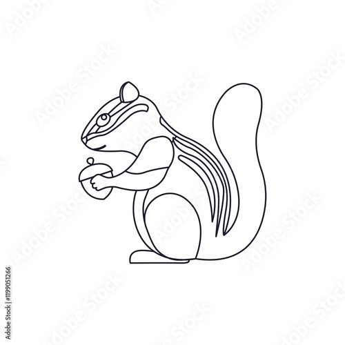 chipmunk animal vector illustration