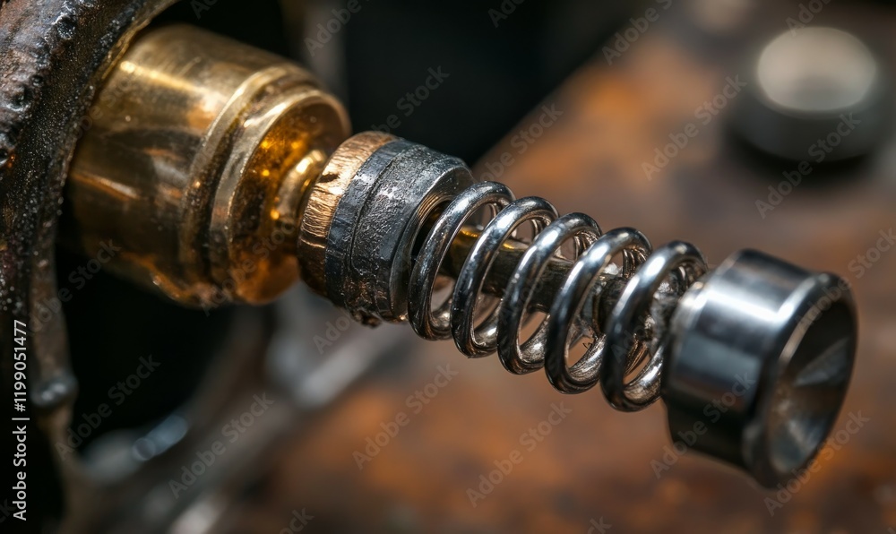 Close-up of metal corkscrew turning inside a wine bottle, wine bottle opener, metal corkscrew, tableware accessory, wine cork remover Close-up of metal corkscrew turning inside a wine bottle, wine bottle opener, metal corkscrew, tableware accessory, wine cork remover
