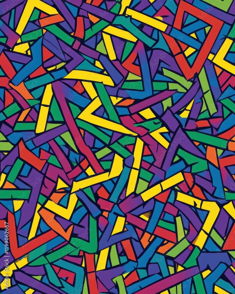 Abstract Colorful Geometric Pattern Design Abstract Colorful Geometric Pattern Design
