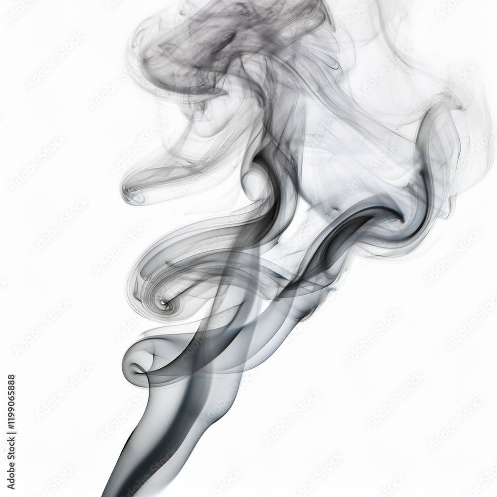 Mystical Gray Smoke Swirl – Transparent Cutout Mystical Gray Smoke Swirl – Transparent Cutout