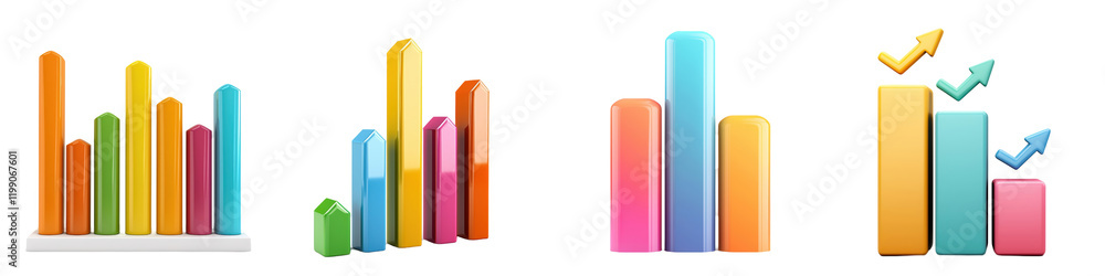 The image features colorful bar graphs depicting data visualization, showcasing various heights and trends in a visually appealing design. The image features colorful bar graphs depicting data visualization, showcasing various heights and trends in a visually appealing design.