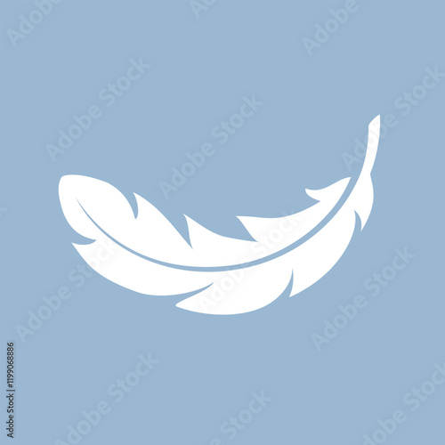 Obraz na płótnie Light soft feather icon w salonie