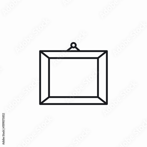 frame art gallery icon vector sign