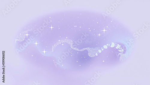 Luminous Flow Through a Celestial Dance - abstract background image 4K