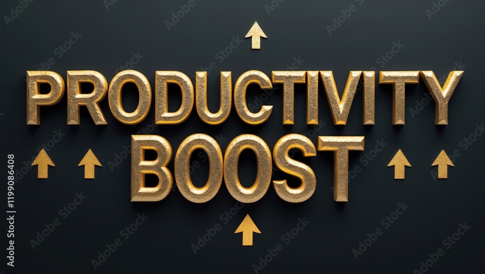 Obraz premium Bold text displays 