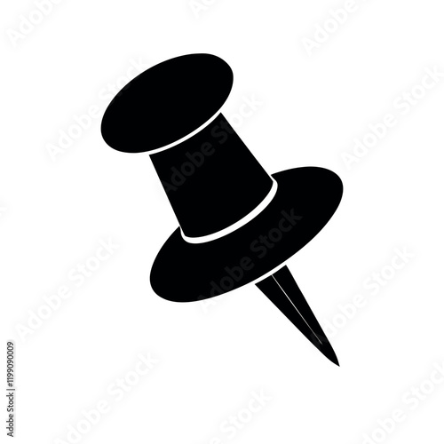 push pin isolated on white