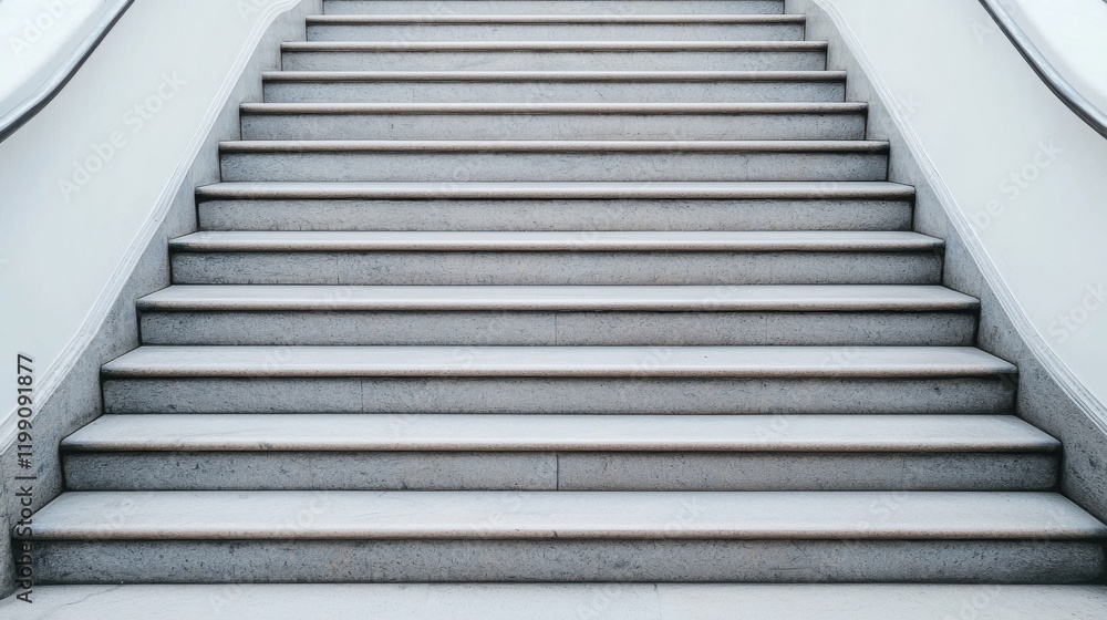 Fototapeta premium Economic Growth concept. Monumental Stairs Formed From Financial Bars Symbolizing Business Success and Growth
