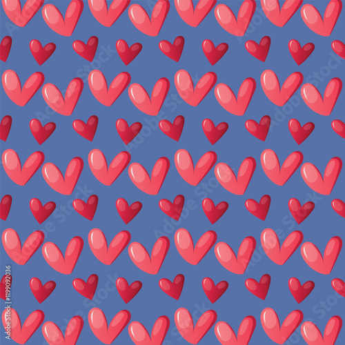 valentine love heart seamless pattern
