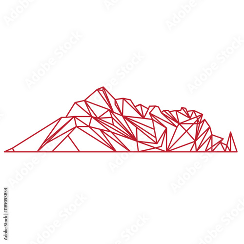 Polygon Mountain Vector
