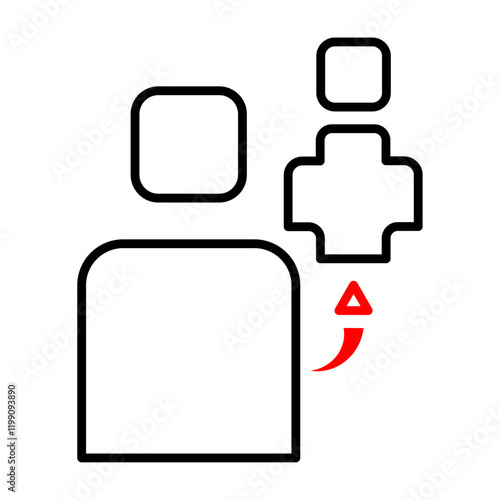 Add User' icon, perfect for apps, websites, or any interface needing a professional touch for profile creation or team building.