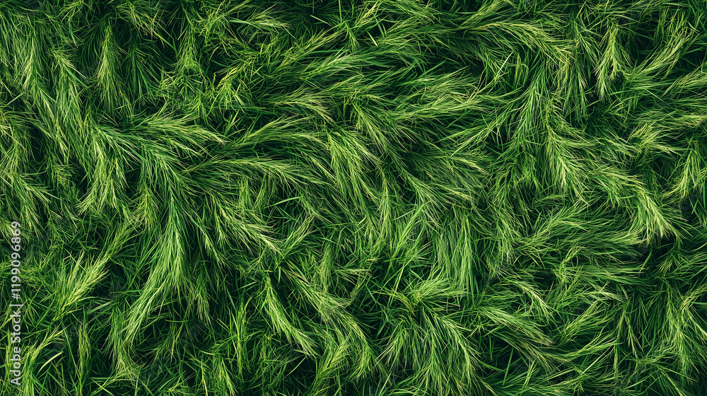 Lush green grass swaying gently in the breeze under bright sunlight in a tranquil outdoor setting. Generative AI Lush green grass swaying gently in the breeze under bright sunlight in a tranquil outdoor setting. Generative AI