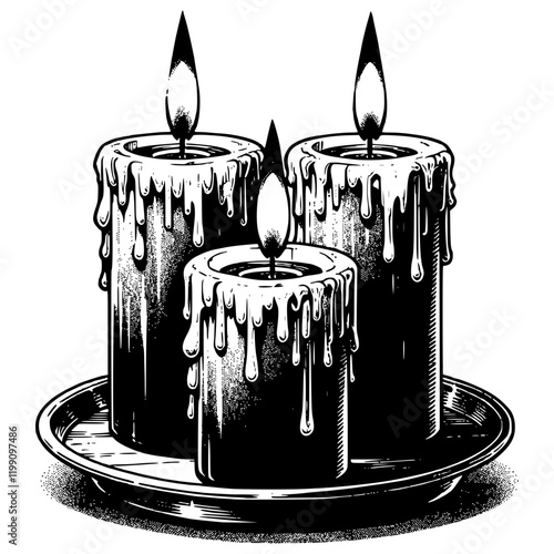 Candles Illustration