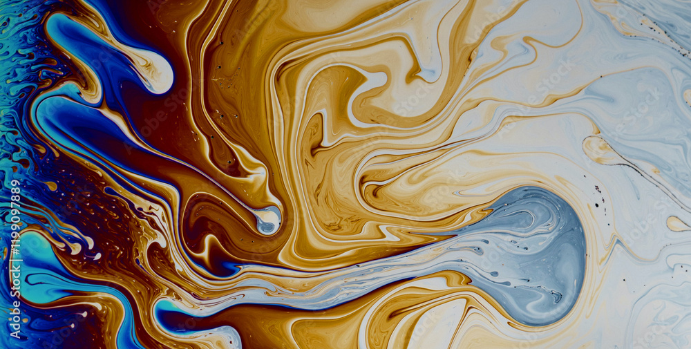 Obraz premium Unveiling the Mysterious Allure of Liquid Art in Oil 