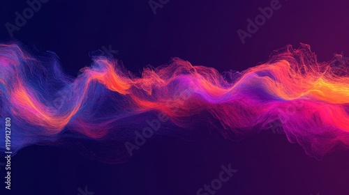 Abstract colorful wave background