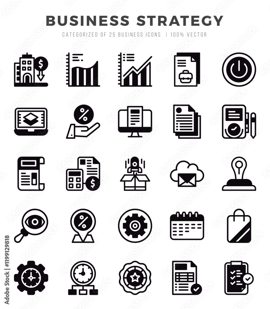 Business Strategy icons set for website and mobile site and apps. Business Strategy icons set for website and mobile site and apps.