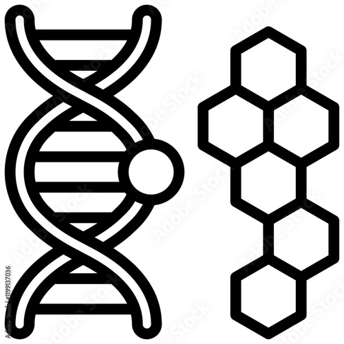 Gene Outline Icon