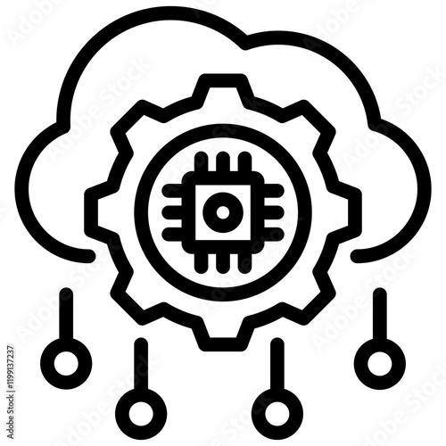 Machine Learning Outline Icon