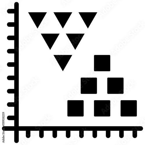Cluster Analysis Glyph Icon