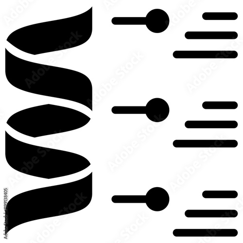 Protein Structure Glyph Icon