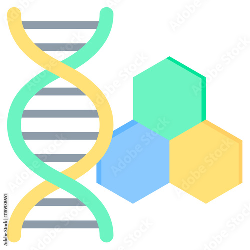 Dna Flat Icon