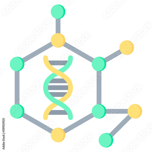 Structural Biology Flat Icon