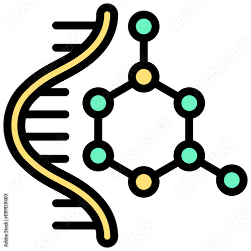 Rna Outline Color Icon