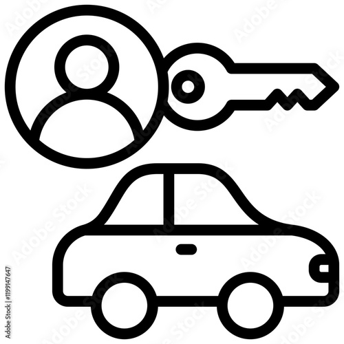 Driver Outline Icon