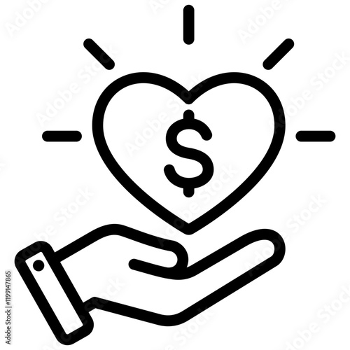 Philanthropy Outline Icon