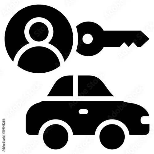 Driver Glyph Icon