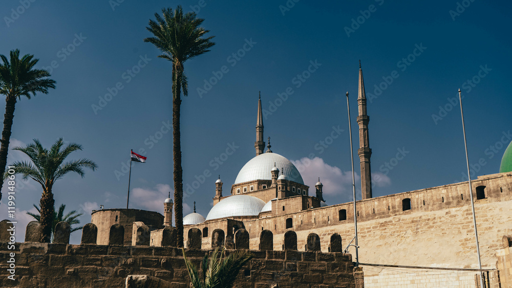 Naklejka premium muhammad-ali mosque in the egyptian capital cairo