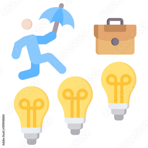 Serial Entrepreneur Flat Icon