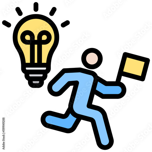 Pioneer Outline Color Icon