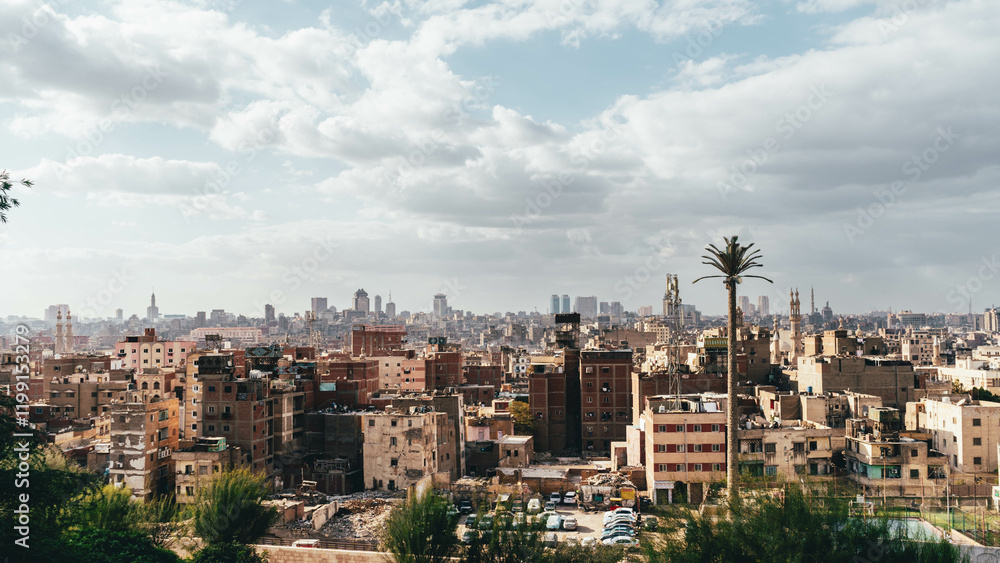 view over the city Cairo in Egypt view over the city Cairo in Egypt
