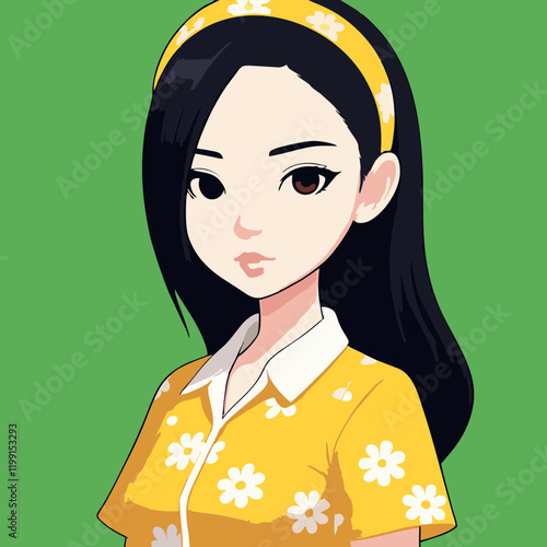 girl vector illustration