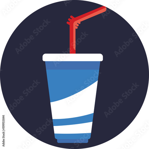 A soda can often represents the popular drinks enjoyed by fans during football games, symbolizing a refreshing beverage at stadiums or tailgate parties.