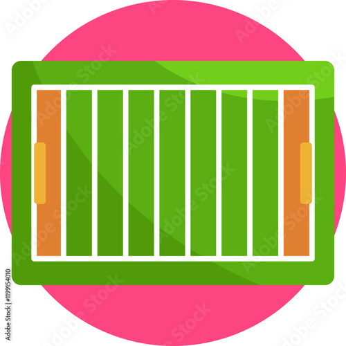 Football Field: Represents a standard playing field for American football, typically with yard lines and end zones.