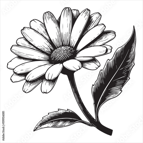 Beautiful Daisy Flower Clipart for Graphic Projects
