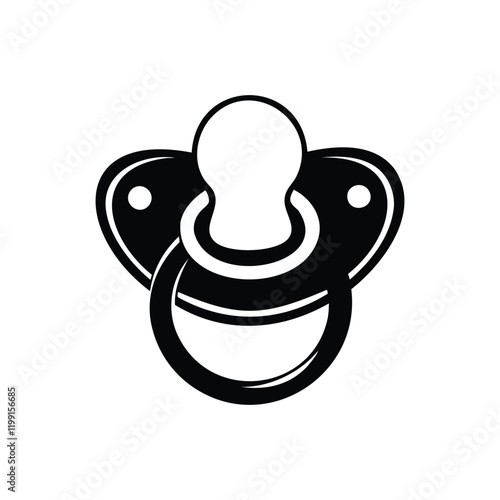 infant soother silhouette for baby essentials and comfort designs