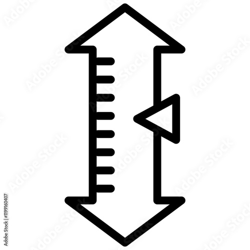 Height Outline Icon